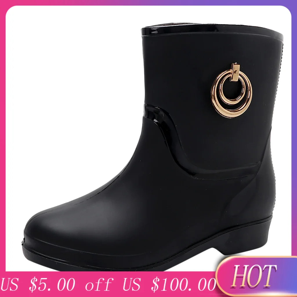 Женские ботинки коллекция 2020 года теплые зимние до середины икры в стиле панк