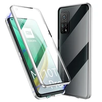 metal magnetic case for xiaomi redmi note 9 10 9a 9c 9s 9t k40 8 8t 8a 7 poco m3 x3 nfc 10t pro double sided tempered glass case