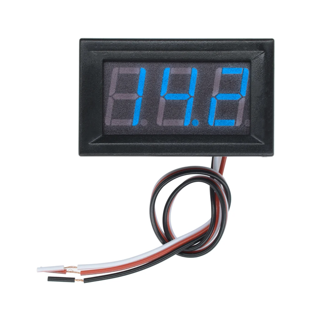 

DC 4.5V-30V 0.56 inch LED DC Digital Voltmeter Voltage Meter 3 Bit 3 Wire Motrocycle Car Volt Battery Capacity Tester 5V 12V 24V