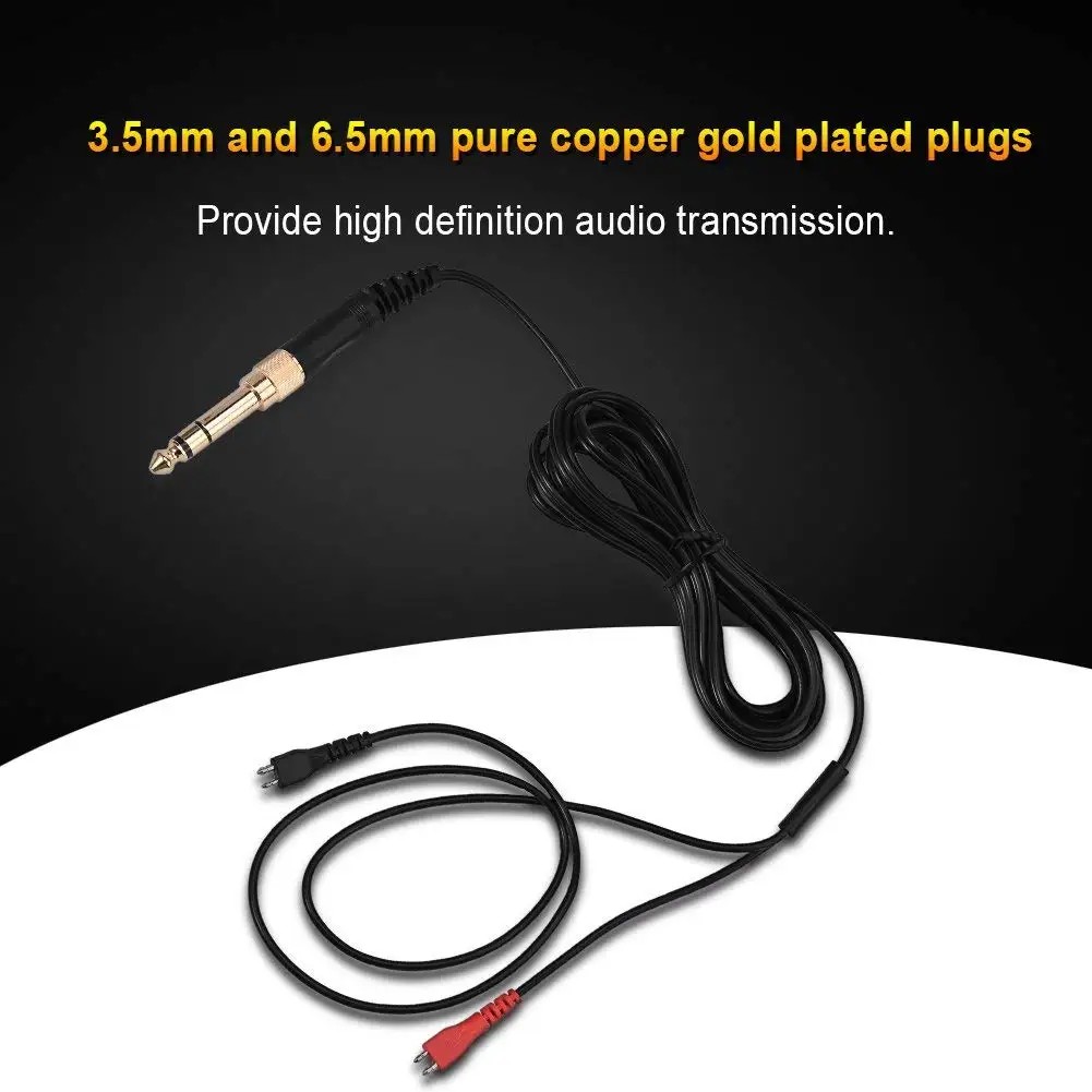 Сменный пружинный спиральный кабель-удлинитель 6 35 мм для наушников Sennheiser HD25 HD222