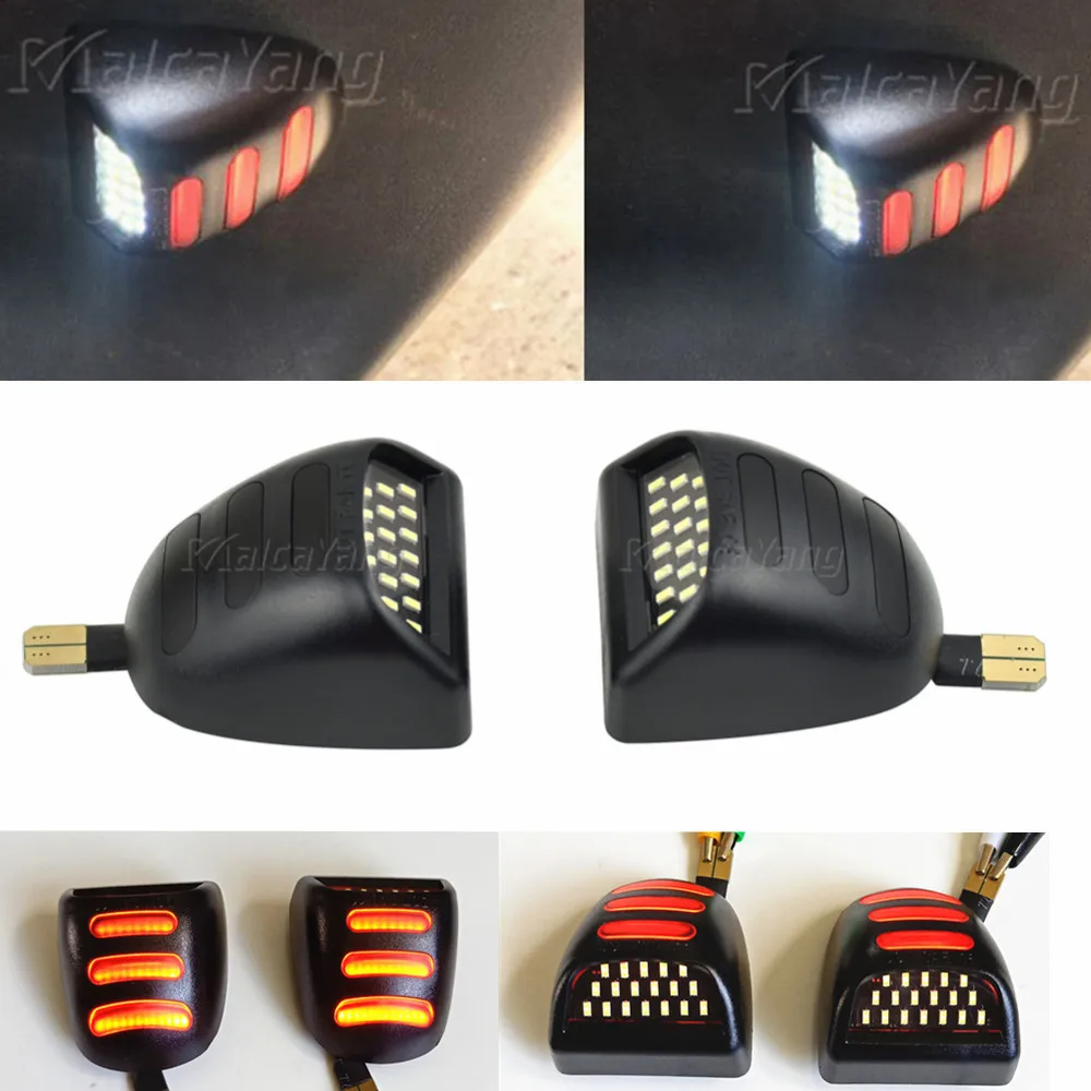 

Malcayang White Red 18SMD LED Car Number License Plate Lights for Chevrolet Silverado Avalanche Traverse Tahoe Suburban Lamp