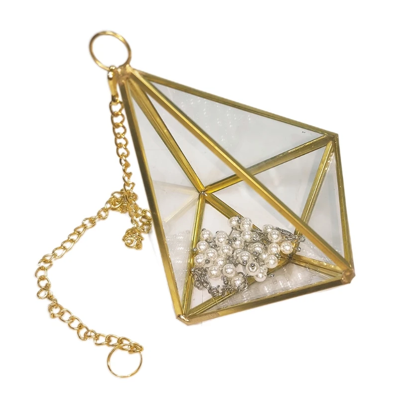 

Wall Hanging Geometric Terrarium Modern Indoor Opening Polyhedron Pot Containers P9YF