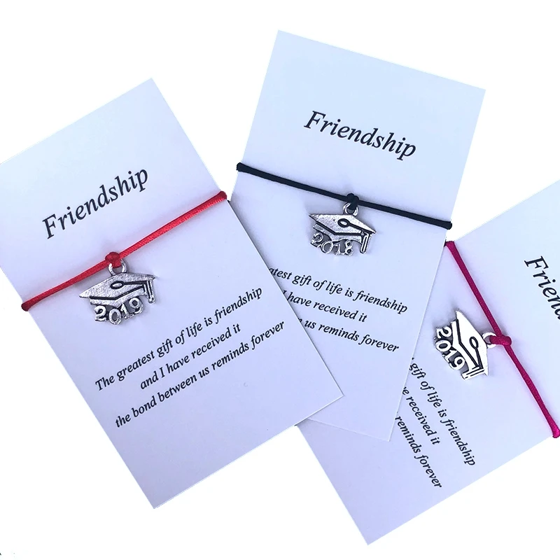 Регулируемый памятный браслет на выпускной Шарм докторская шляпа удачу для