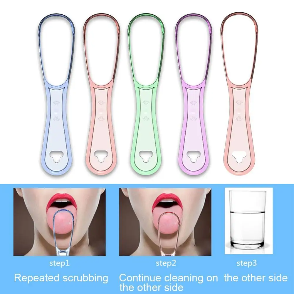 

Tounge Scraper Tongue Cleaner Brush Dental Care Scraper Cleaning Care Toothbrush Tongue Coated Clean Tools Oral Hygiene L0L2
