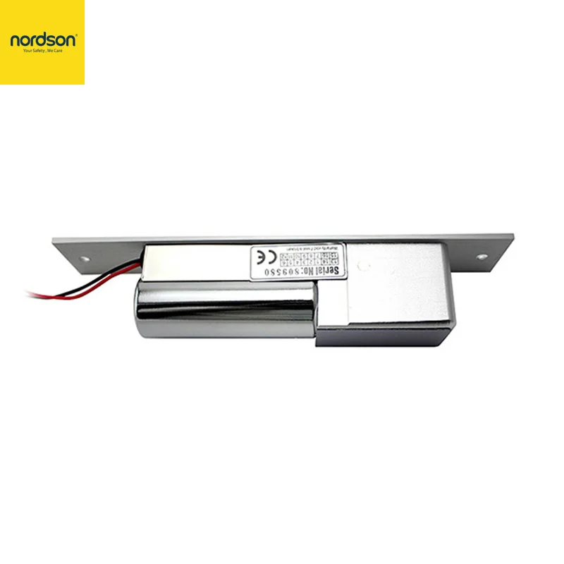 

Nordson Original DC12V/24V High Aluminum Fail Safe 8PIN Electic Bolt Door Lock With Auto-lock Time Delay Embedded-mounted Lock