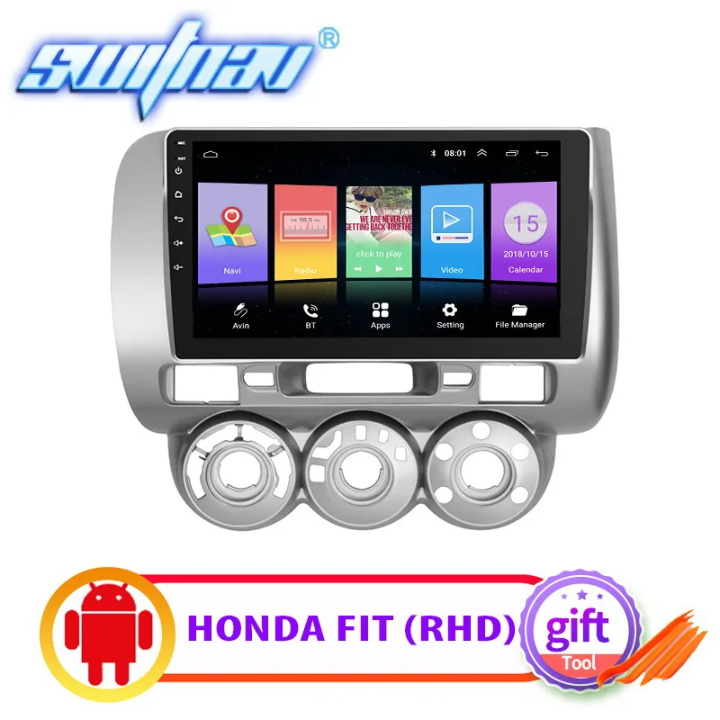 Автомобильный DVD плеер на Android 8 1 для HONDA FIT(RHD) автомобильное аудио gps