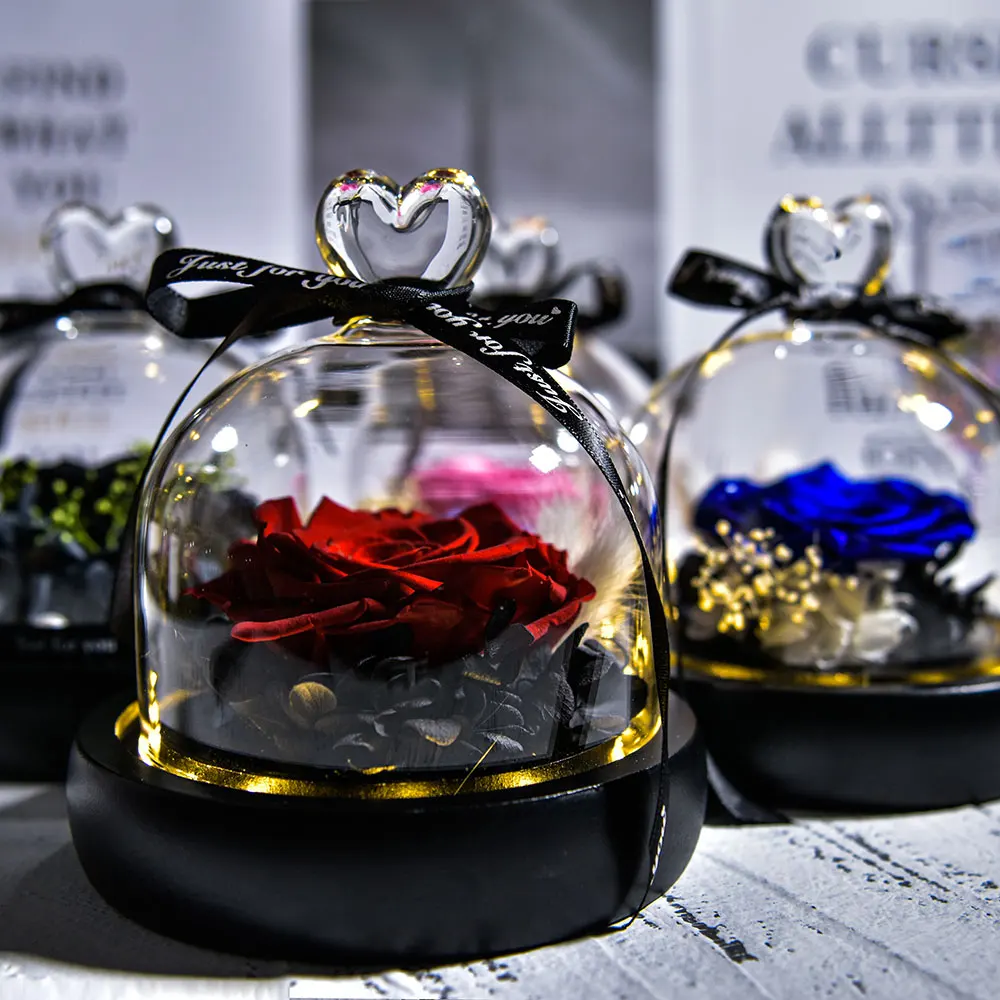 Оптовая продажа красота и чудовище Вечные розы свежие светильник кой для свадьбы