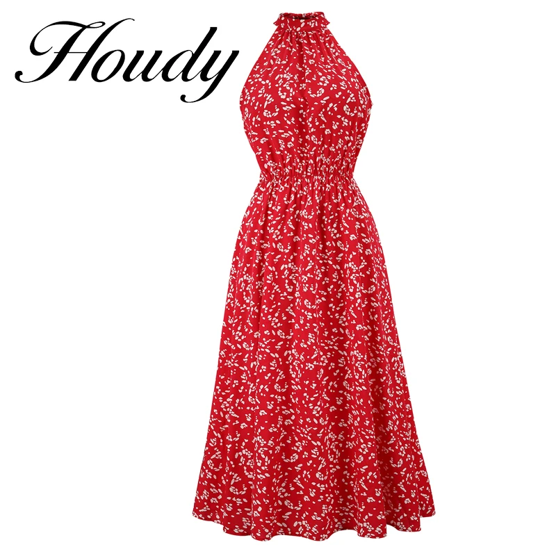 

Sexy Women Wide Leg Tropical Red Dress Sleeveless Elegant Bandage Long Print Popular Dress Party Dress Bridesmaids Infinity Robe