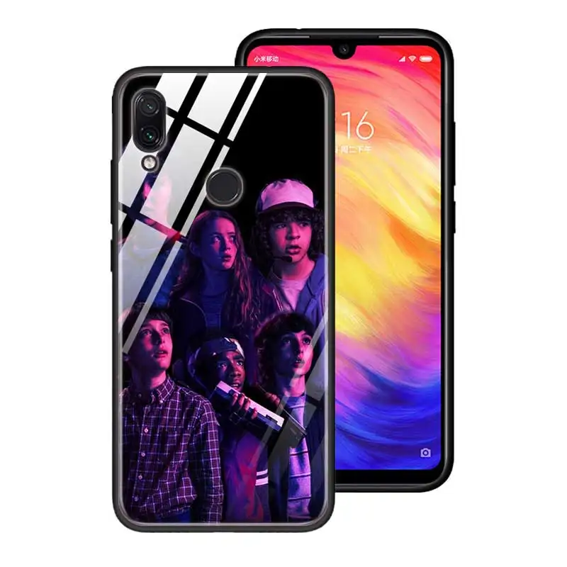 T11 Чехол из закаленного стекла для Red mi 7 8A Note6 7 8 K20 K20 Pro, задняя крышка для Xiaomi mi A3 CC9E CC9, силиконовый край, чехол для чужих вещей - Цвет: T11