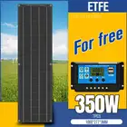ЭТФЭ Панели солнечные 350W 300W 150W блок управления установкой на солнечной батарее 102030A USB Зарядное устройство Панели солнечные комплект в комплекте для кемпинга на открытом воздухе Ван дома солнечная батарея