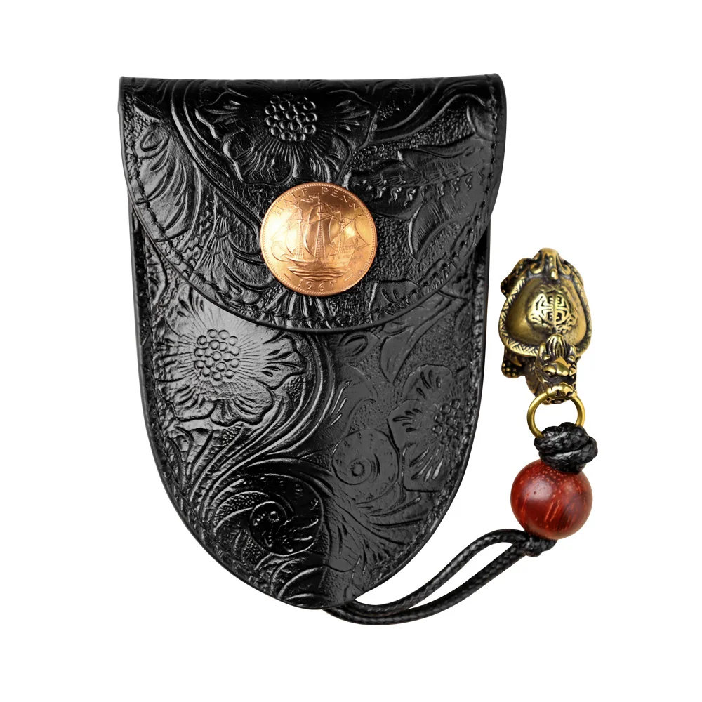 Сумка для ключей из воловьей кожи женщин натуральная кожа ключница брелок