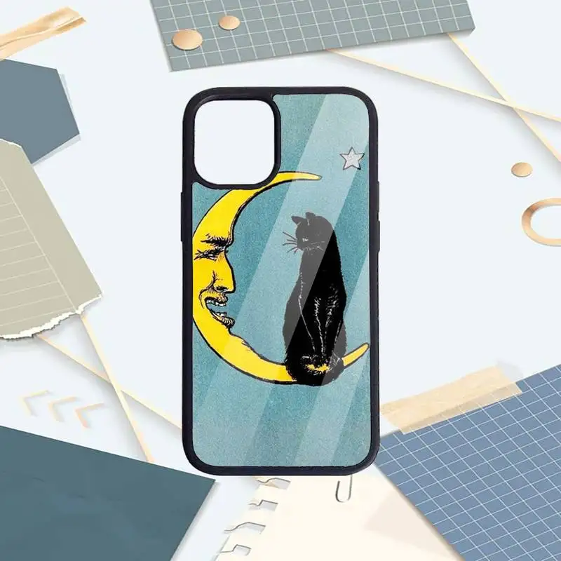 

Witches moon Tarot Mystery totem Phone Case PC For iPhone 11 12 pro XS MAX 8 7 6 6S Plus X 5S SE 2020 XR