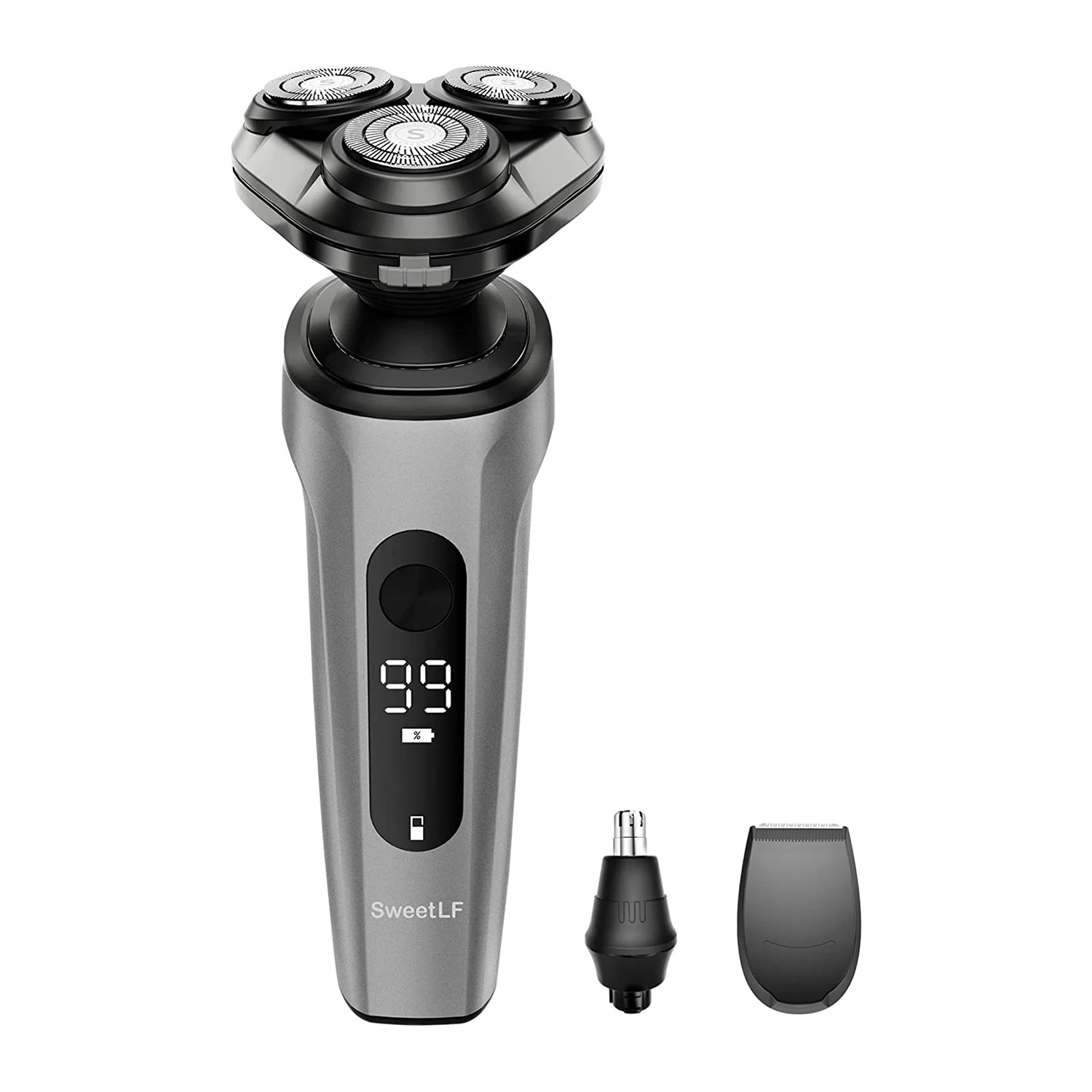 

UCN601 Wet & Dry Waterproof Mens Electric Shaver with Nose & Beard Trimmer Gray