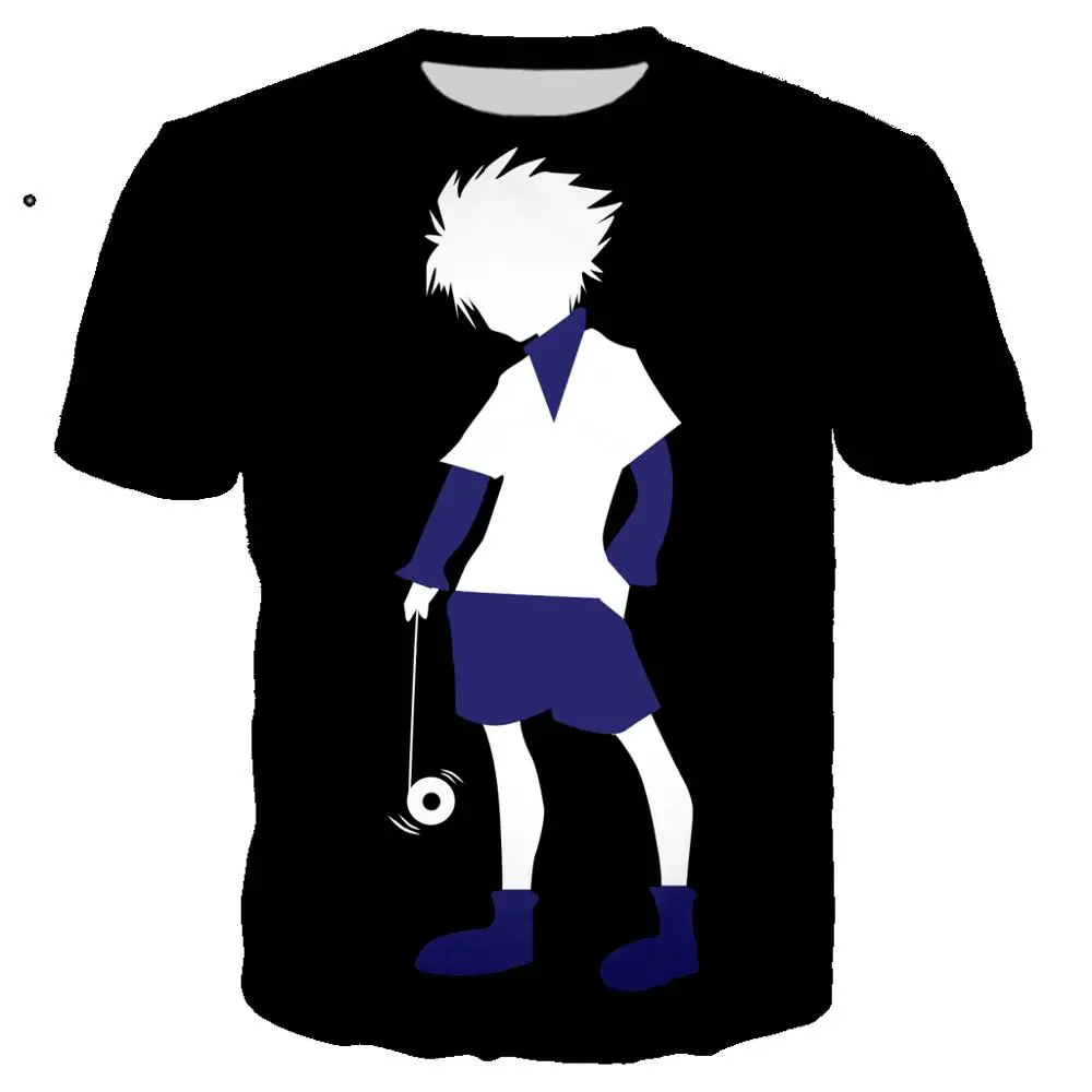 HUNTER X Killua t shirt 3D Printed tshirt Men Women Funny Casual Streetwear hip hop clothes harajuku Tops Camiseta hombre | Мужская