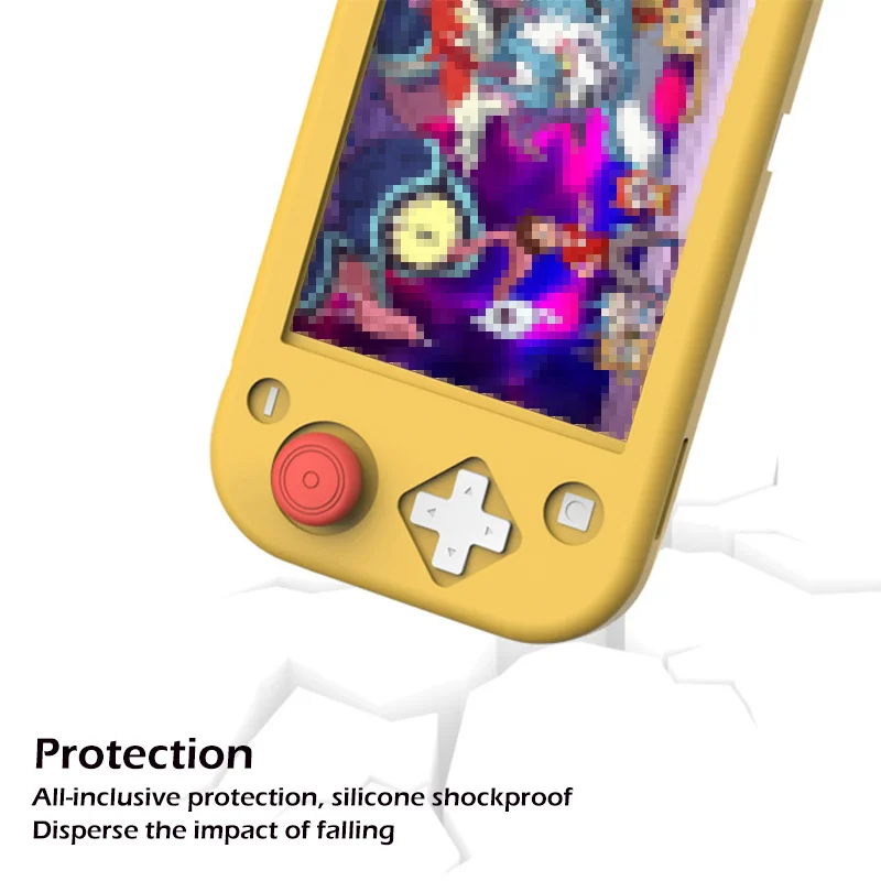 Силиконовый чехол для Nintendo Switch Lite розовый милый цветной задняя крышка аксессуары