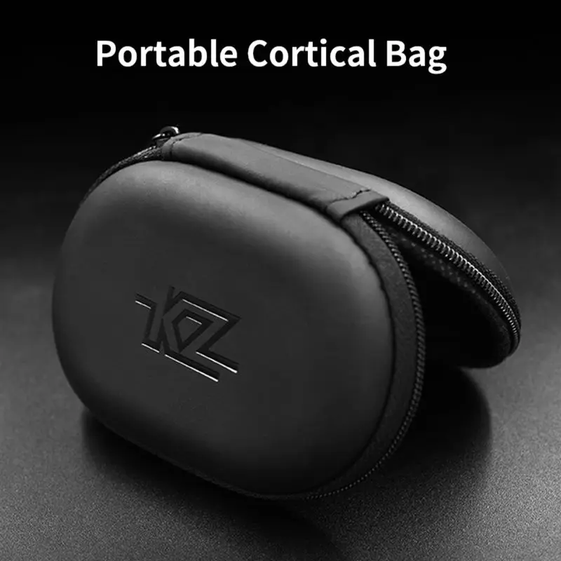 Нарочито бесхитростного дизайна Bolsa de almacenamiento auriculares плотным верхним ворсом KZ