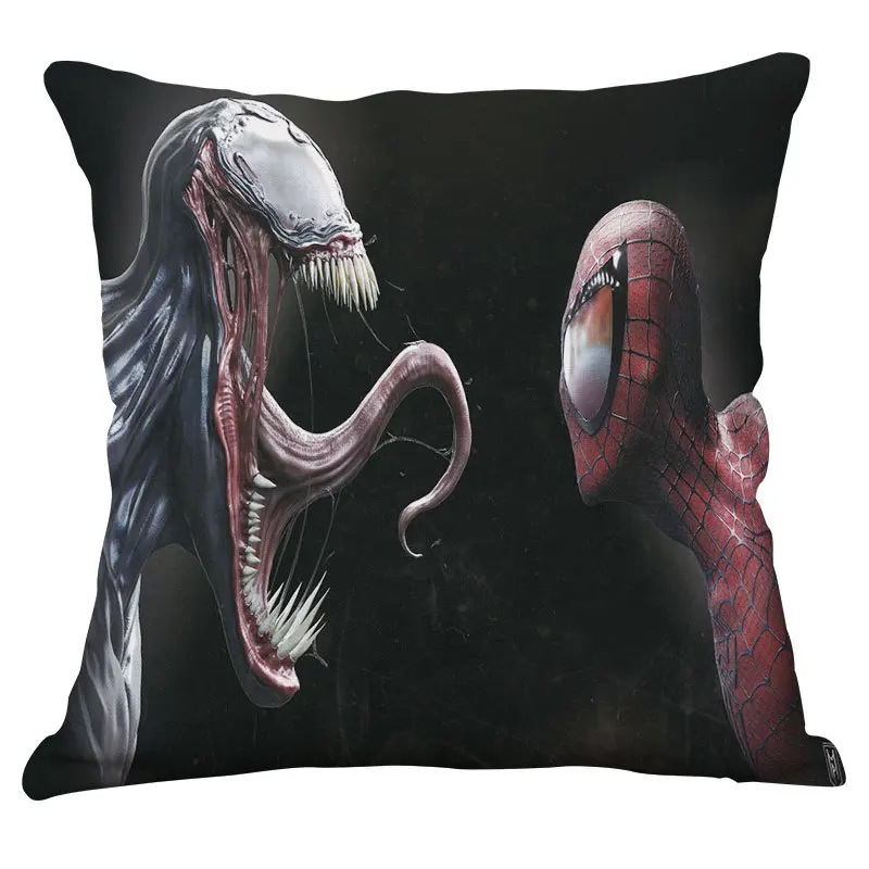 45x45 см Marvel Мстители Веном Человек-паук плюшевые игрушки наволочка аниме с