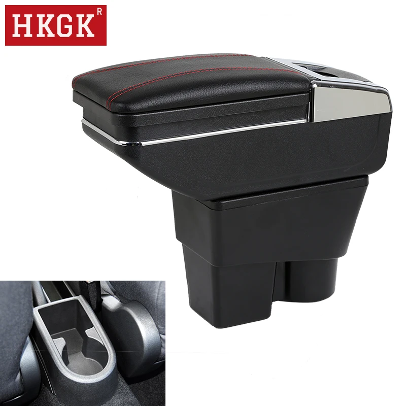 Подлокотник для Volkswagen VW Jetta MK6 6 Santana двухслойный вращающийся центральный контейнер пепельница аксессуары для салона автомобиля