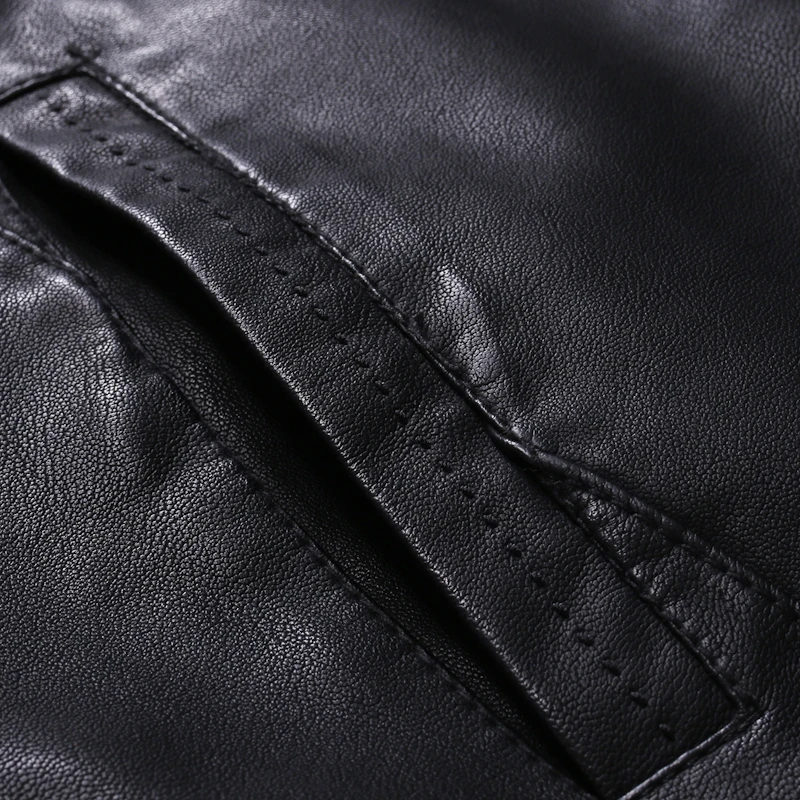 Men Faux Leather Jacket Motorcycle 5XL Men's  Jackets Black  Jaqueta de Couro Masculina Outwear Male PU Leather Coats Mens