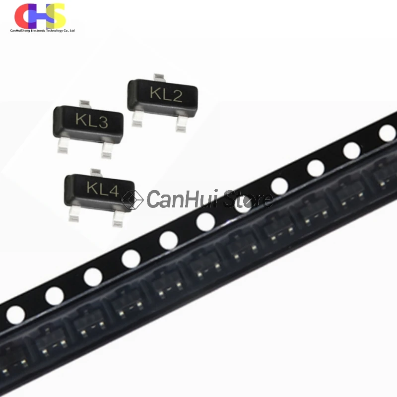 100 шт BAT54 BAT54A KL2 BAT54C KL3 BAT54S KL4 SOT23 3 3PIN SMD новый оригинальный транзистор|Диоды| |