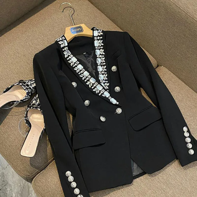 

Large Size 2021 Autumn New Suit Jacket Female European Design Sense Niche Casual Suit Long-Sleeved Women's Blazer