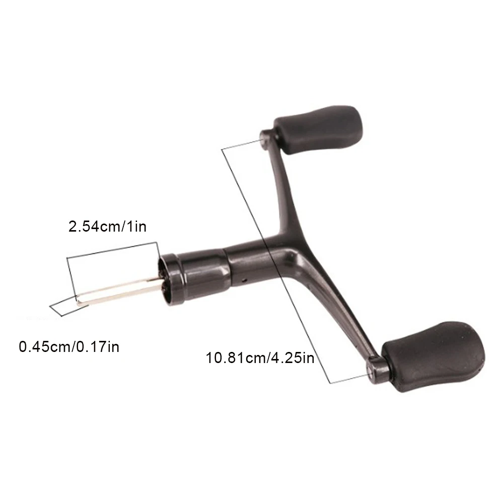 

Fishing Wheel Spinning Wheel Metal Rocker Double Grip Shaker with Nut Spinning Wheel Handle Modified Fishing Accessories
