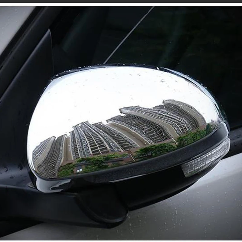 Для Tiguan 2009 2010 2011 2012 2013 2014 2015 2016 ABS Хромированная накладка на зеркало заднего вида