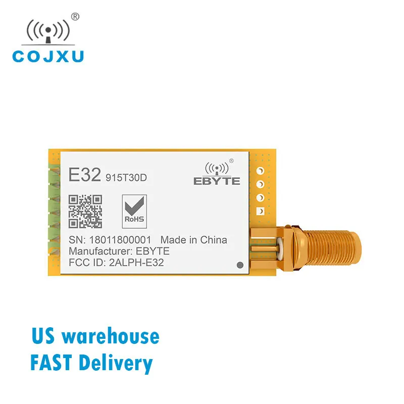 

SX1276 LoRa беспроводной Mudule 915 МГц cojxu E32-915T30D большой радиус действия беспроводной радиочастотный модуль трансивер Iot передатчик приемник