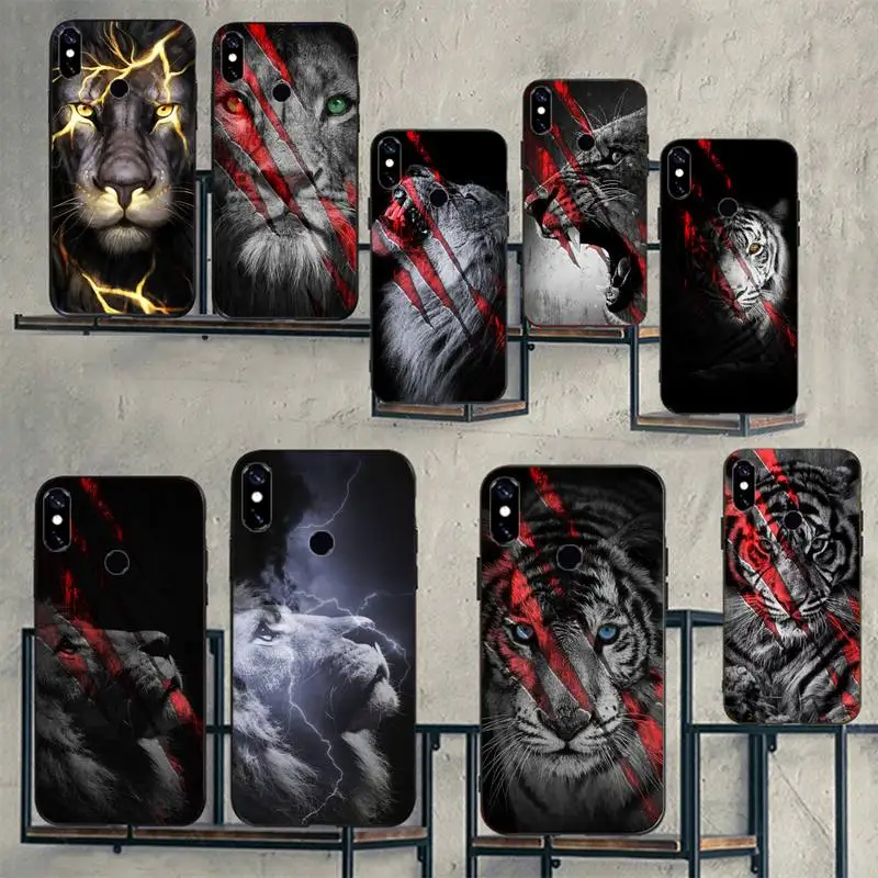 

Tiger Leopard Lion Phone Case For Xiaomi Redmi 7 8 9t 9se k20 mi8 max3 lite 9 note 9s 10 pro
