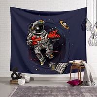 galaxy astronaut wall tapestry 3d printed tapestrying rectangular home decor wall hanging 04