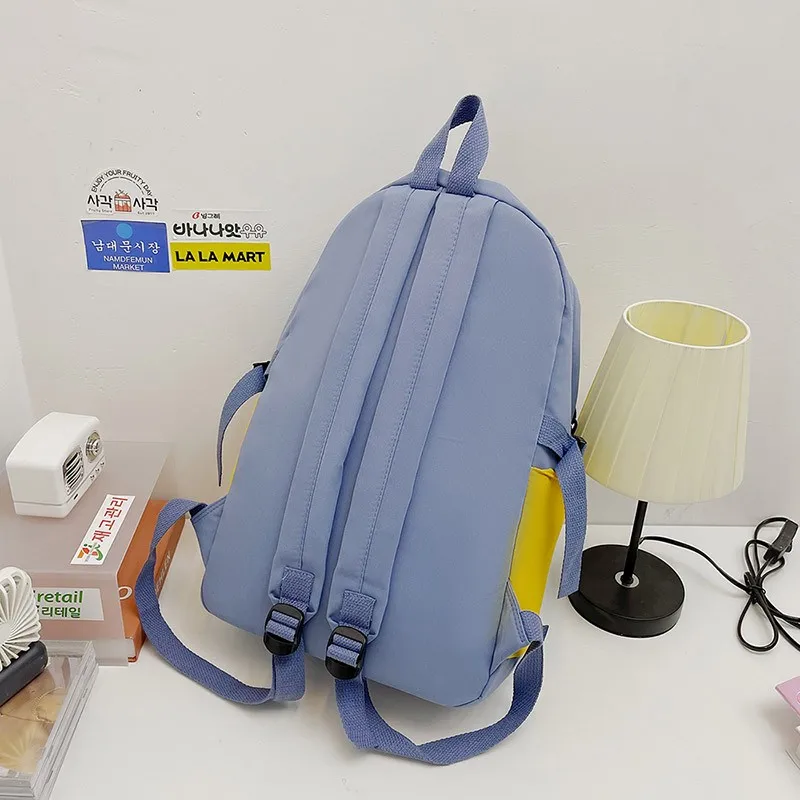 2021 зимний женский рюкзак контрастных цветов школьная сумка для девочек