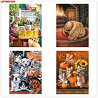 5D полная дрель Diy Алмазная вышивка крестиком из смолы квадратнаякруглая Алмазная вышивка домашний декор кошки и котята Вечерние