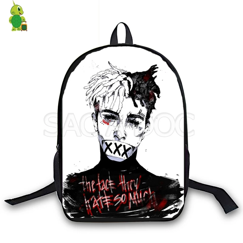 Популярный раппер Xxxtentacion школьная сумка для женщин и мужчин повседневный рюкзак