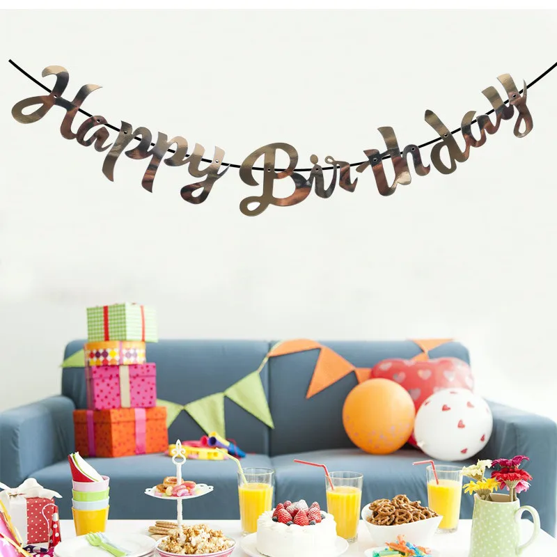 1 компл. золотой строительный баннер для детей и взрослых праздничные флажки