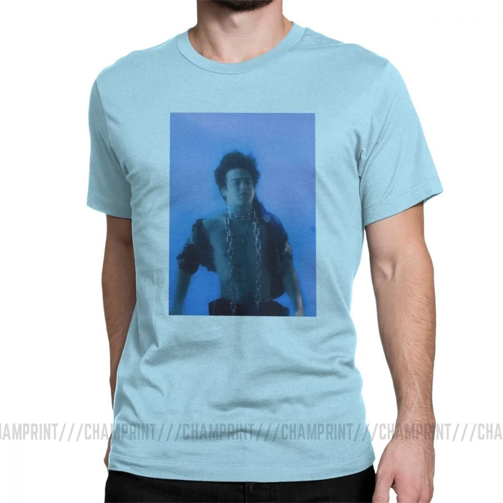 Joji In Tongues футболки для мужчин грязный Франк розовый Guy Meme японский Youtube сумасшедшая хлопковая Футболка короткий рукав Футболка подарок - Цвет: Небесно-голубой