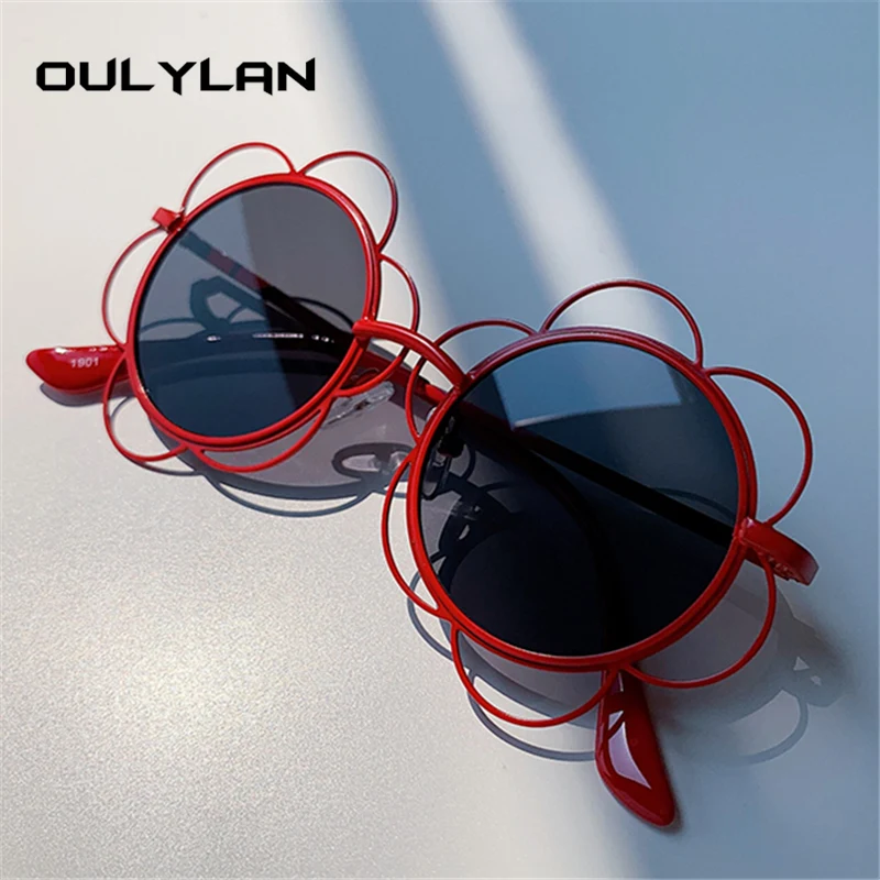 Детские солнцезащитные очки Oulylan детские с цветами для девочек модные защитой