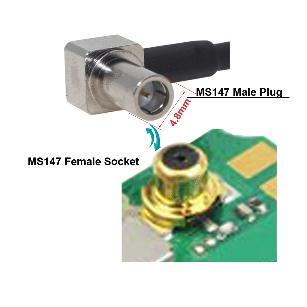Коаксиальный Удлинитель SMA типа мама-MS147 с прямым углом 90 шт. |