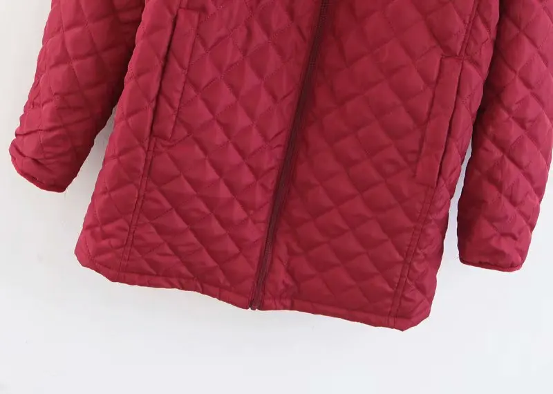 

Winter Jacket Women Thick Warm Hooded Parka 2019 New Slim Down cotton clothing Long sleeve Coat Female Autumn Outerwear L81203