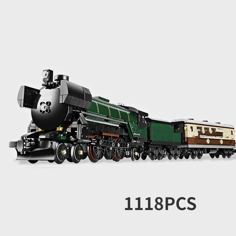 

Technic Series Emerald Night Train Model Building Kit Blocks Bricks Toy Enducatianl Christmas Gift For Kid
