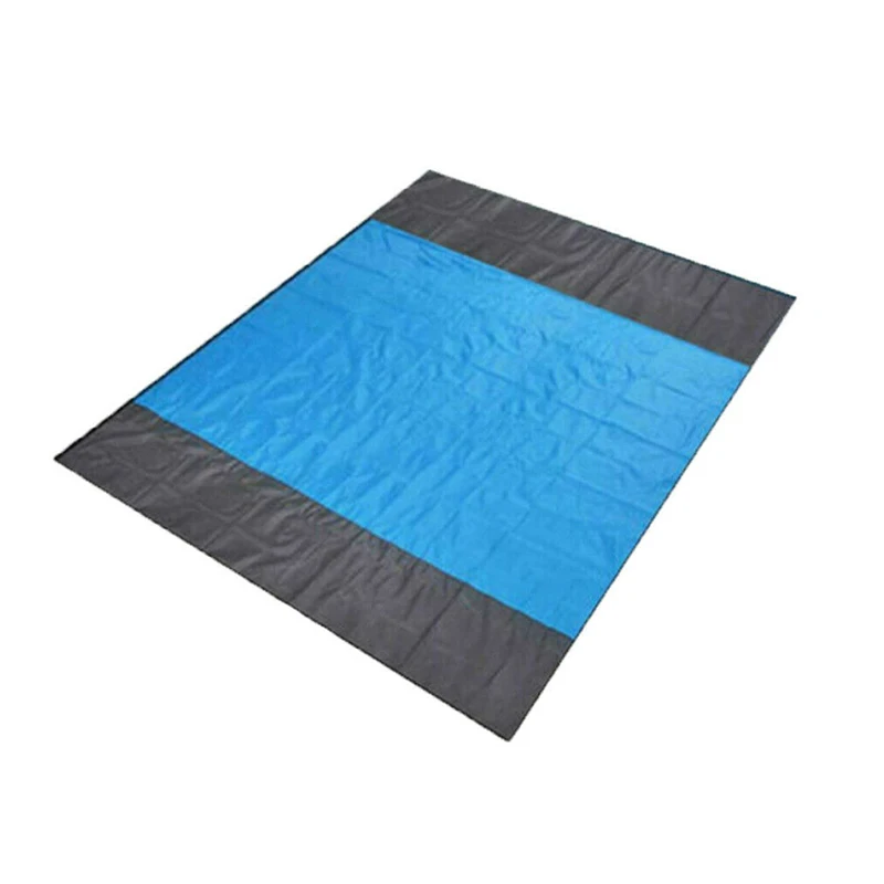 

Large Beach Towels Mat Anti Sand-free Beach Anti Sand Beach Blanket Oversized Pocket Picnic 4 Anchor Wind Prevent Sand Proof Hot