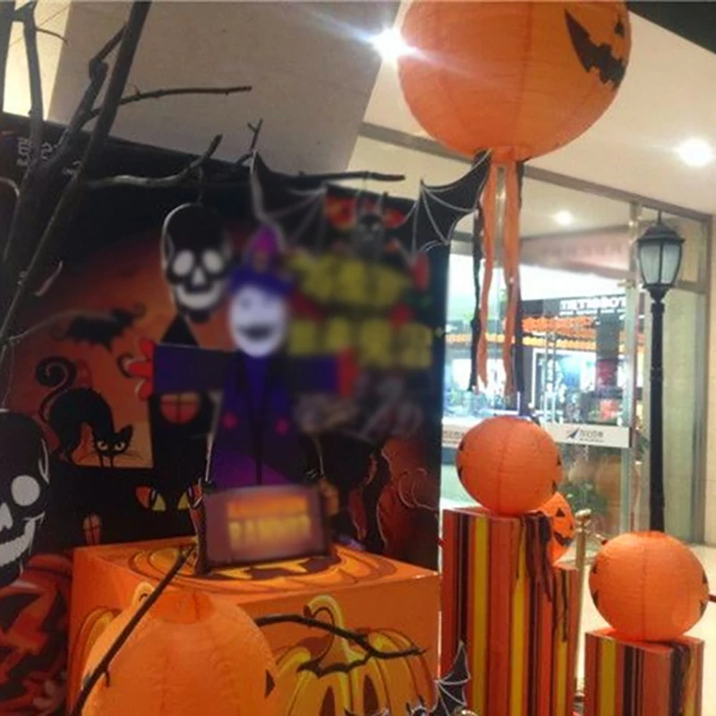 Бумажный Хеллоуин тыква подвесной фонарь DIY вечерние украшения Статуя страшно