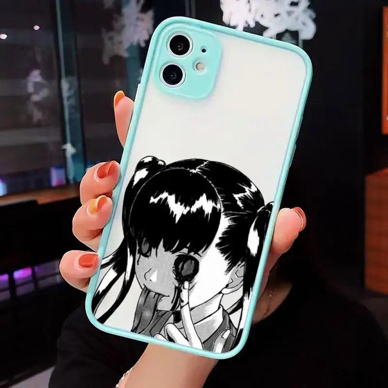 

Junji Ito Collection Tees Phone Cases Matte Transparent for iPhone 7 8 11 12 s mini pro X XS XR MAX Plus cover funda