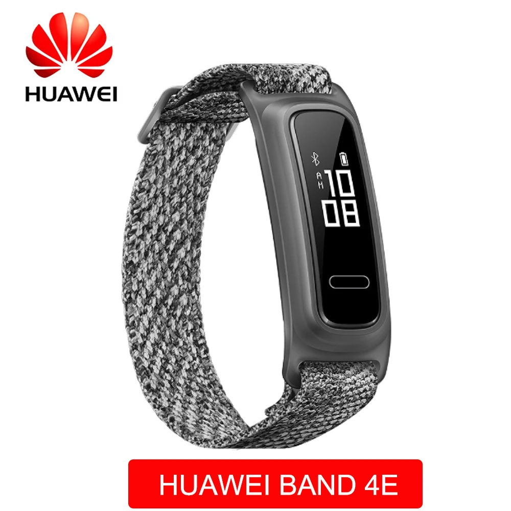 grey band 4e Huawei Honor Band 4 Band 5 умный Браслет Globle Версия 50m водонепроницаемый фитнес-трекер монитор сердечного ритма во время сна Smart Wirstband - Цвет: grey band 4e