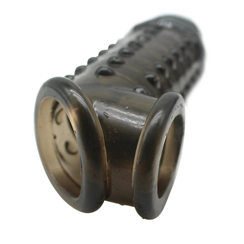 Мужской многоразовые насадки на пенис рукав яичка бондаж петух удлинитель