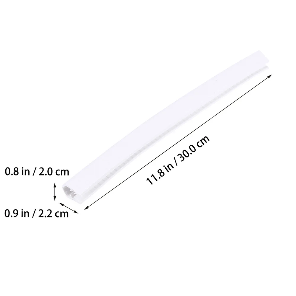 

2pcs 30cm Skateboard Deck Guards Protector Longboard Deck Edge Protection Durable Absorbing Rubber Cover (Black)