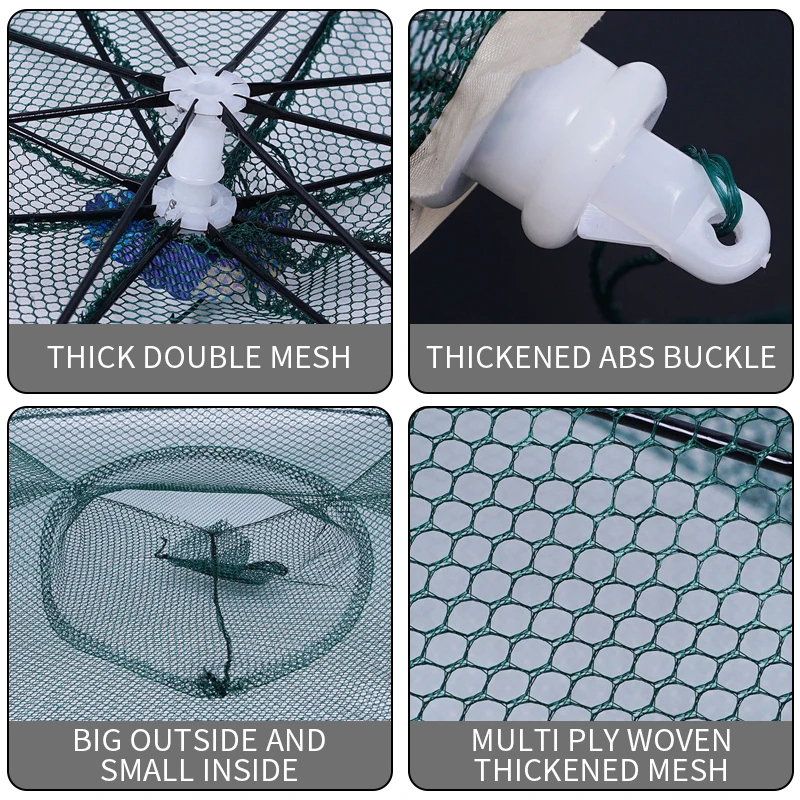 Сеть рыболовная Автоматическая 4-8 отверстий нейлоновая складная | Спорт и