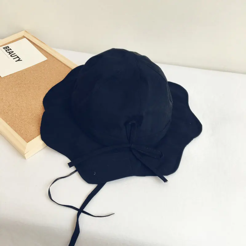 

2020 new style solid color Bucket Hat Fisherman Hat outdoor travel hat Sun Cap Hats for children boys and girls 30