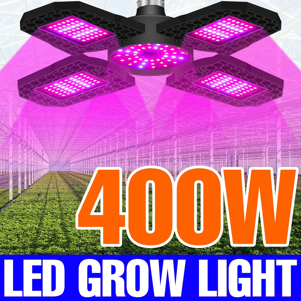 

Phyto Lamp LED Grow Lights 220V Plants Seeds Lampara E27 Hydroponics Bombilla 110V 200 300 400W E26 Greenhouse Growth Tent Bulbs