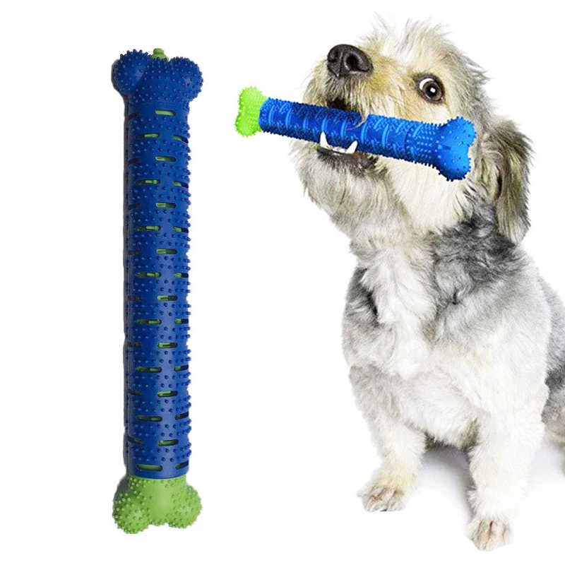 Rubber Kong Dog Toys for Cleaning Tooth Effective Rubber Big Dog Soft  Molar Stick Toothbrush Chewing Bite Toys