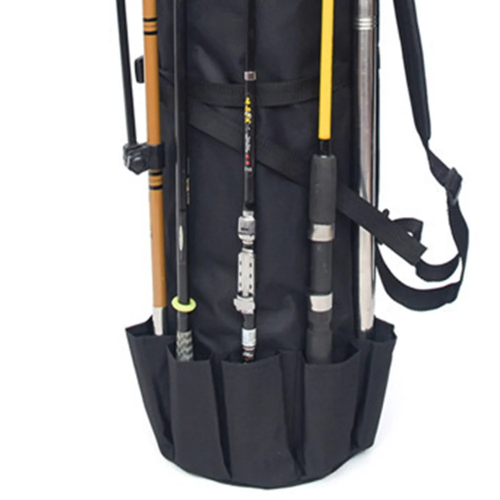 

Multifunction Fishing Rod Bag Reel Organizer Waterproof Travel Bag Oxford Cloth with Adjustable Shoulder Strap Tear-resistant